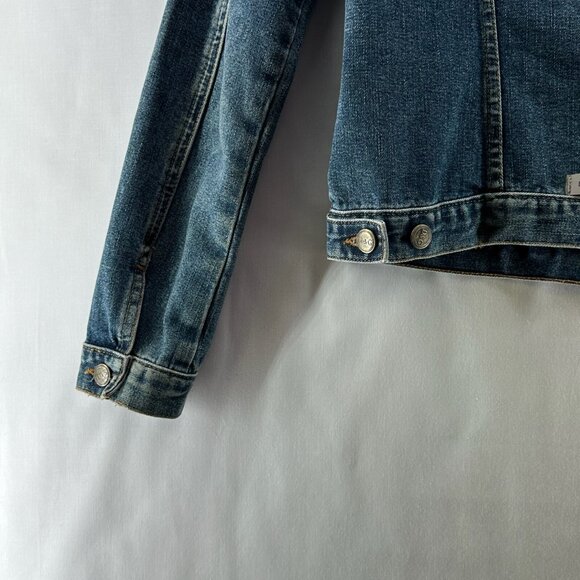 Dolce & Gabbana Women's Denim Jacket IT 44 US M Made in Italy DG Logo Detail - Picture 7 of 14